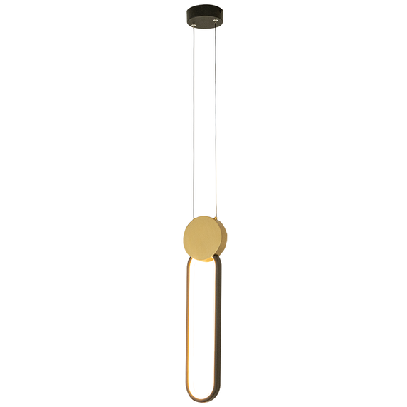 LED Полилей ZAMBELIS 23101 PENDANT LED LIGHT 13W 3000K ALUMINIUM-SILICON,GOLD-BLACK Dimmable Triac | Osvetlenieto.bg