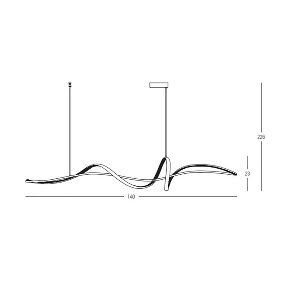 LED Полилей Zambelis 23108 PENDAN LED LIGHT 27W 3000K ALUMINIUM GOLD | Osvetlenieto.bg