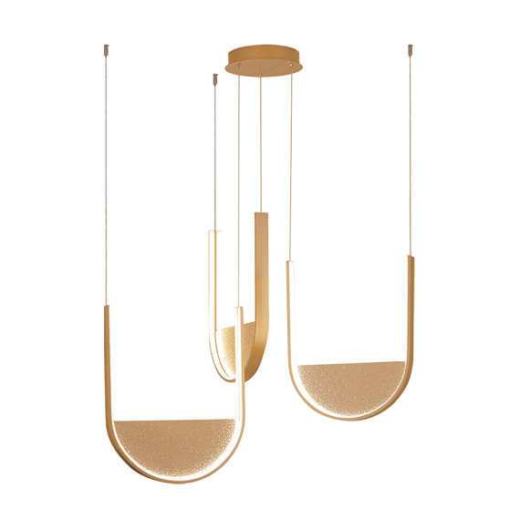 LED Полилей Zambelis 23169 PENDANT LED LIGHT 54W 3000K,4000K GOLD-CHAMPAGNE | Osvetlenieto.bg