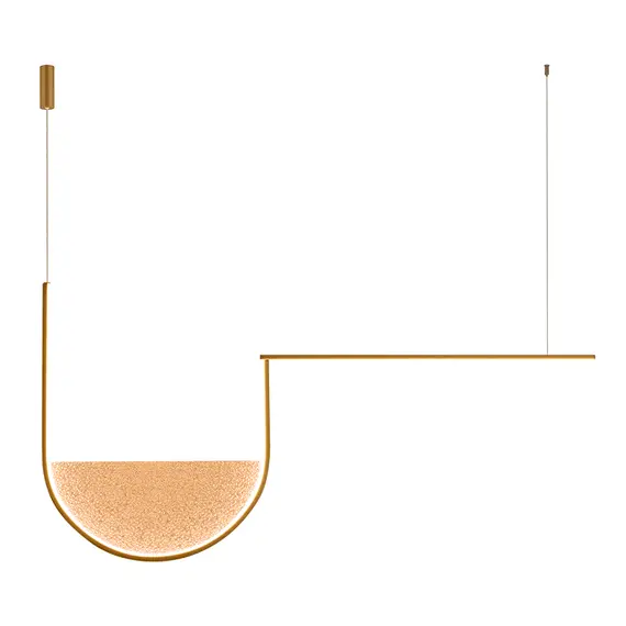 LED Полилей Zambelis 23171 PENDANT LED LIGHT 35W 3000K,4000K GOLD-CHAMPAGNE | Osvetlenieto.bg