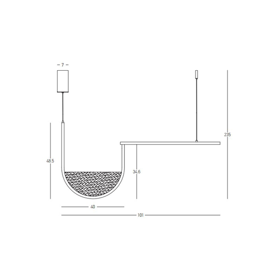 LED Полилей Zambelis 23171 PENDANT LED LIGHT 35W 3000K,4000K GOLD-CHAMPAGNE | Osvetlenieto.bg