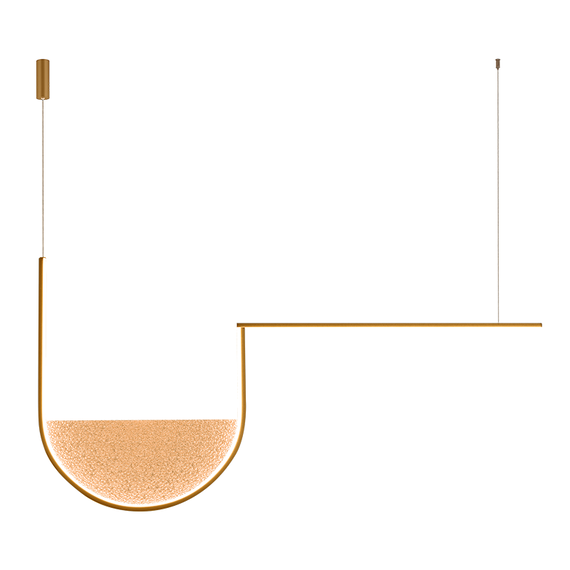 LED Полилей Zambelis 23171 PENDANT LED LIGHT 35W 3000K,4000K GOLD-CHAMPAGNE | Osvetlenieto.bg
