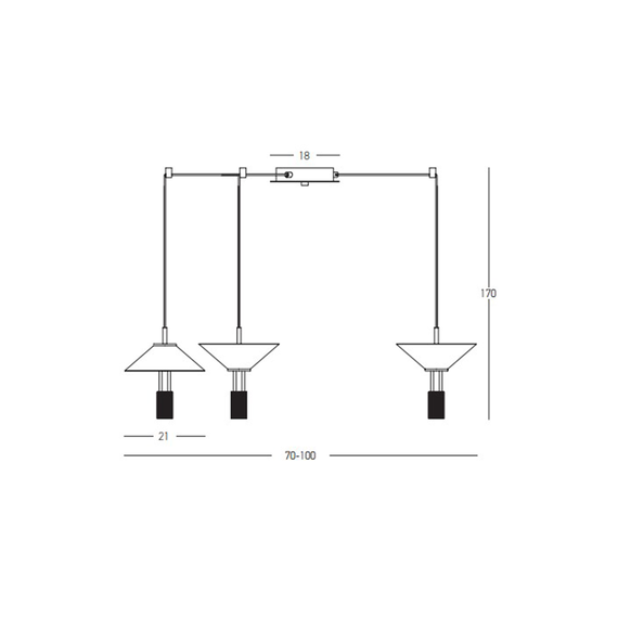 LED Полилей Zambelis 23200 PENDANT LED LIGHT 28W 3000K ALUMINIUM BLACK | Osvetlenieto.bg