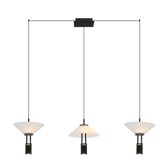 LED Полилей Zambelis 23202 LINE LED LIGHT 28W 3000K ALUMINIUM BLACK | Osvetlenieto.bg