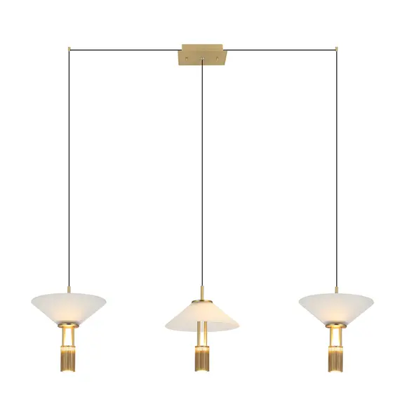 LED Полилей Zambelis 23203 LINE LED LIGHT 28W 3000K ALUMINIUM GOLD | Osvetlenieto.bg