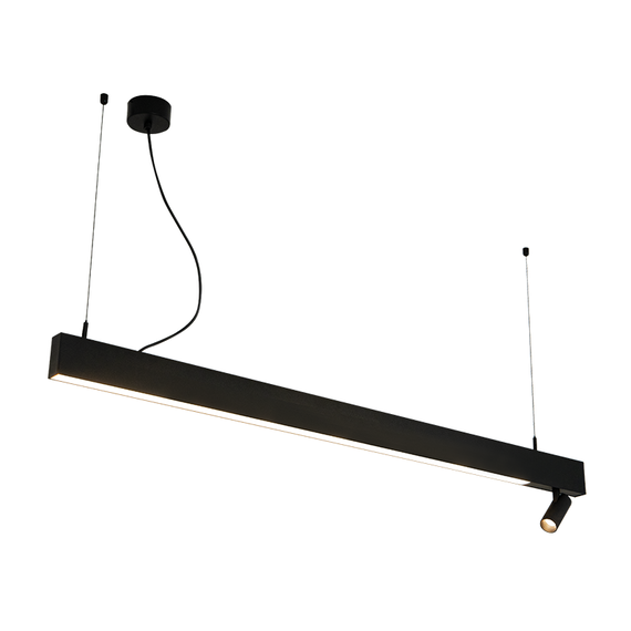 LED Полилей Zambelis 23254 PENDANT LED LIGHT 7W+32W 3000K BLACK | Osvetlenieto.bg