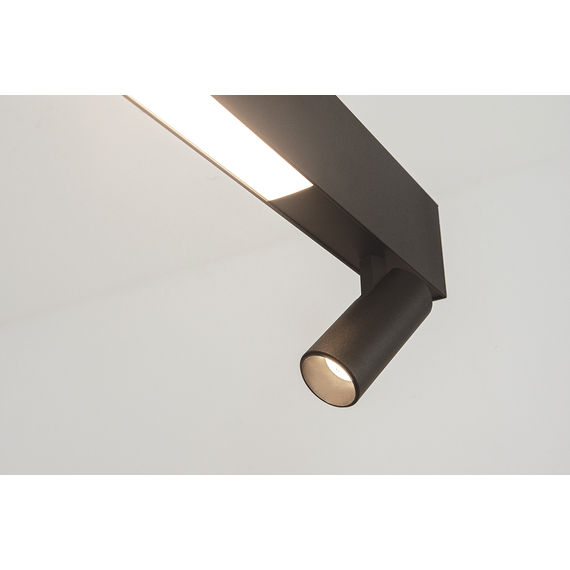 LED Полилей Zambelis 23254 PENDANT LED LIGHT 7W+32W 3000K BLACK | Osvetlenieto.bg