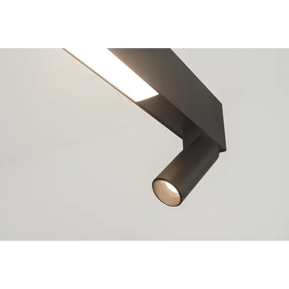 LED Полилей Zambelis 23254 PENDANT LED LIGHT 7W+32W 3000K BLACK | Osvetlenieto.bg