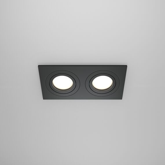 Луна за вграждане черна Atom Maytoni DL024-2-02B | Osvetlenieto.bg