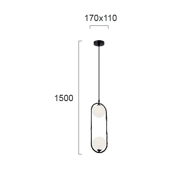 Модерен полилей Fancy 4208700 Viokef 2xG9 | Osvetlenieto.bg