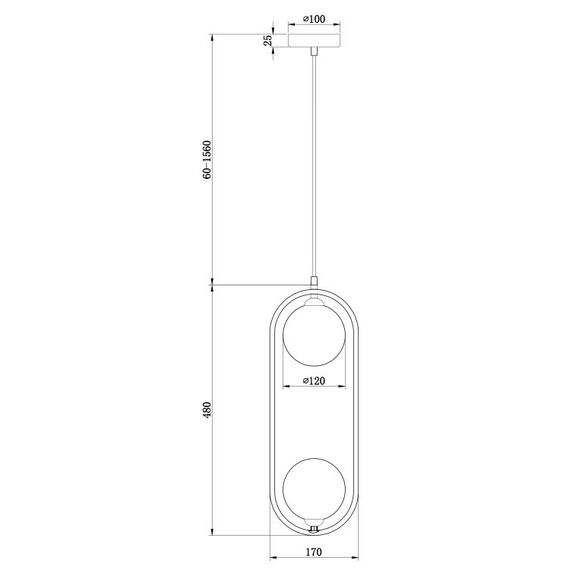 Модерен полилей Ring MOD013PL-02BS1 Maytoni 2xG9 | Osvetlenieto.bg Модерен полилей Ring MOD013PL-02BS1 Maytoni 2xG9 | Osvetlenieto.bg