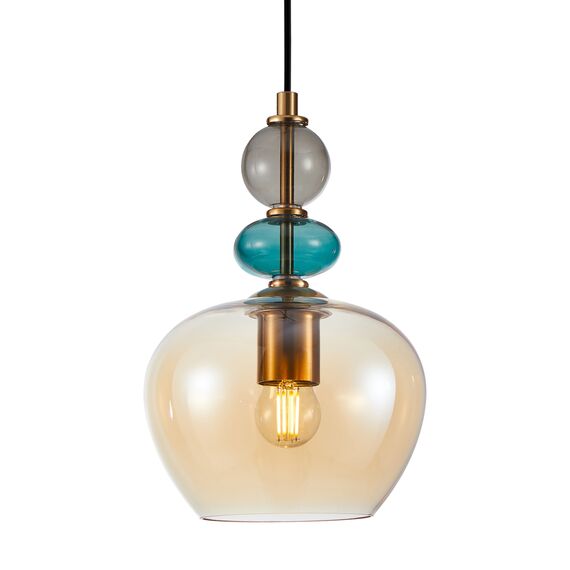 Пендел Busco PND-30263-1A-BRO-AMB Italux 1xE27 | Osvetlenieto.bg Пендел Busco PND-30263-1A-BRO-AMB Italux 1xE27 | Osvetlenieto.bg