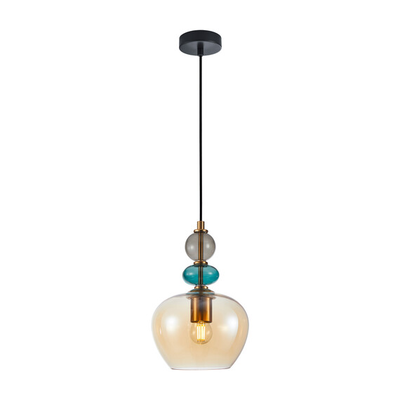 Пендел Busco PND-30263-1A-BRO-AMB Italux 1xE27 | Osvetlenieto.bg