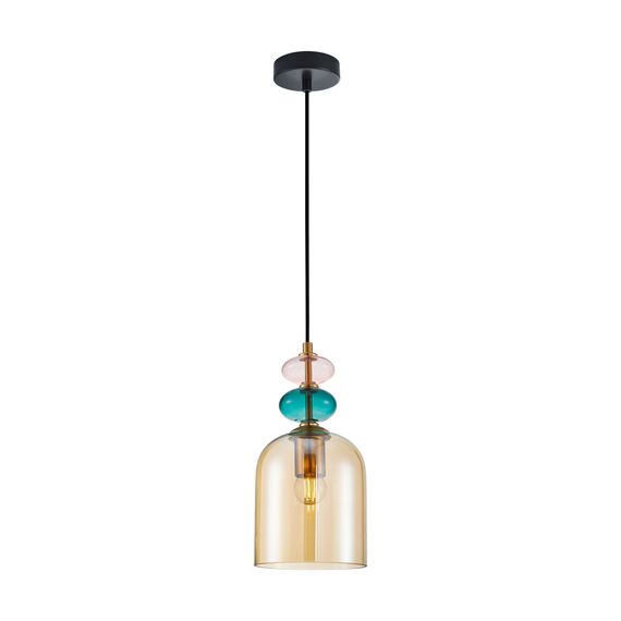 Пендел Busco PND-30263-1B-BRO-AMB Italux 1xE27 | Osvetlenieto.bg