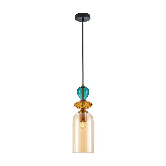 Пендел Busco PND-30263-1C-BRO-AMB Italux 1xE27 | Osvetlenieto.bg