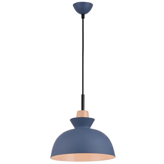 Пендел ZAMBELIS 180067 PENDANT LIGHT BLUE 1xE27 | Osvetlenieto.bg