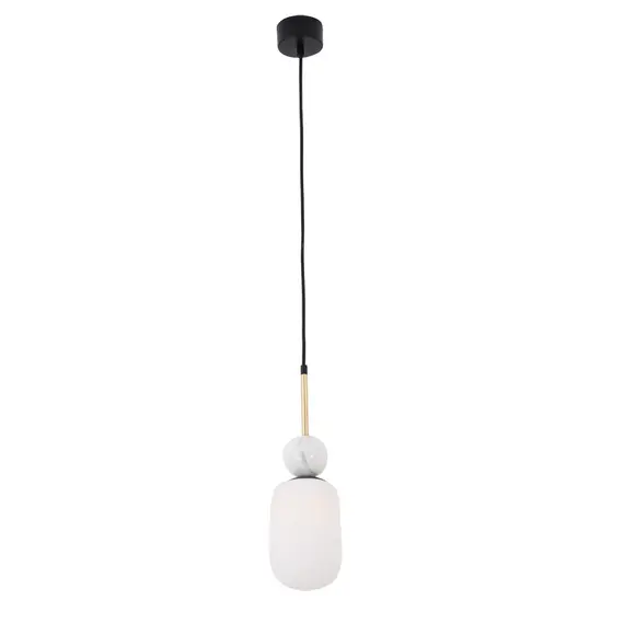 Пендел Zambelis 22215 PENDANT LAMP 1XE27 MAX 40W OPAL GLASS-WHITE MARBLE | Osvetlenieto.bg