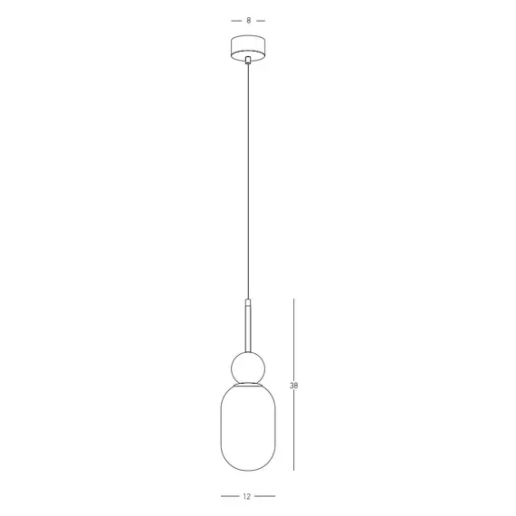 Пендел Zambelis 22215 PENDANT LAMP 1XE27 MAX 40W OPAL GLASS-WHITE MARBLE | Osvetlenieto.bg