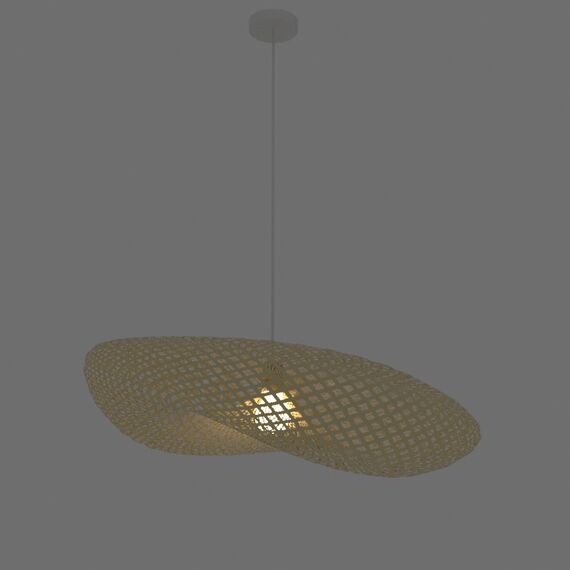 Полилей ZAMBELIS 19103 PENDANT LAMP BAMBOO 1xE27 | Osvetlenieto.bg