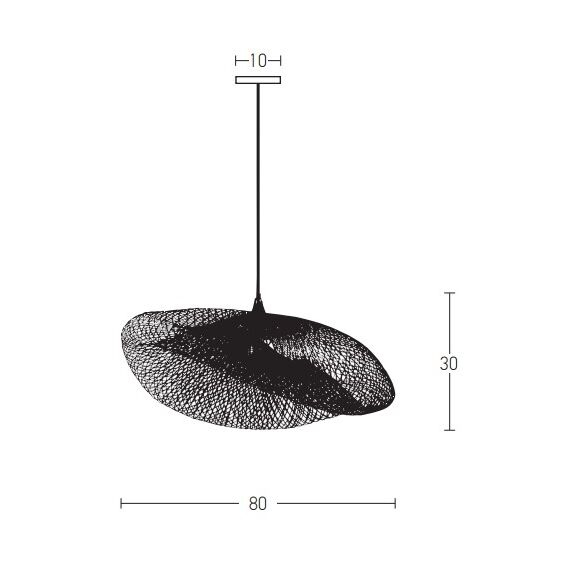 Полилей ZAMBELIS 19108 PENDANT LIGHT BAMBOO BLACK 1xE27 | Osvetlenieto.bg