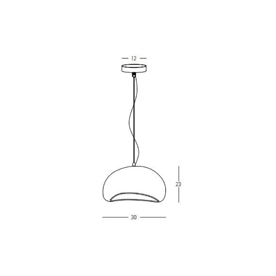 Полилей Zambelis 23160 PENDANT LAMP 1xE27 FIBERGLASS | Osvetlenieto.bg