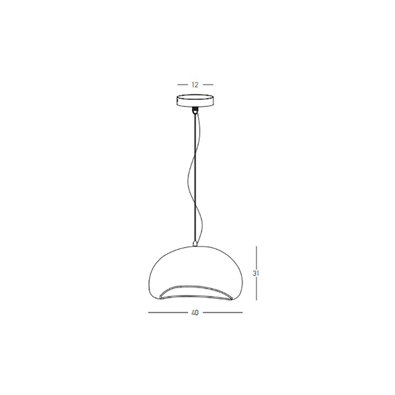 Полилей Zambelis 23161 PENDANT LAMP E27 MAX 15W FIBERGLASS | Osvetlenieto.bg