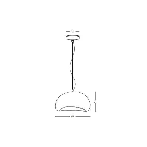 Полилей Zambelis 23161 PENDANT LAMP E27 MAX 15W FIBERGLASS | Osvetlenieto.bg