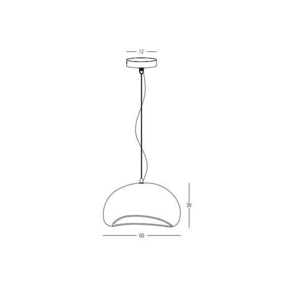 Полилей Zambelis 23162 PENDANT LAMP E27 MAX 15W FIBERGLASS | Osvetlenieto.bg