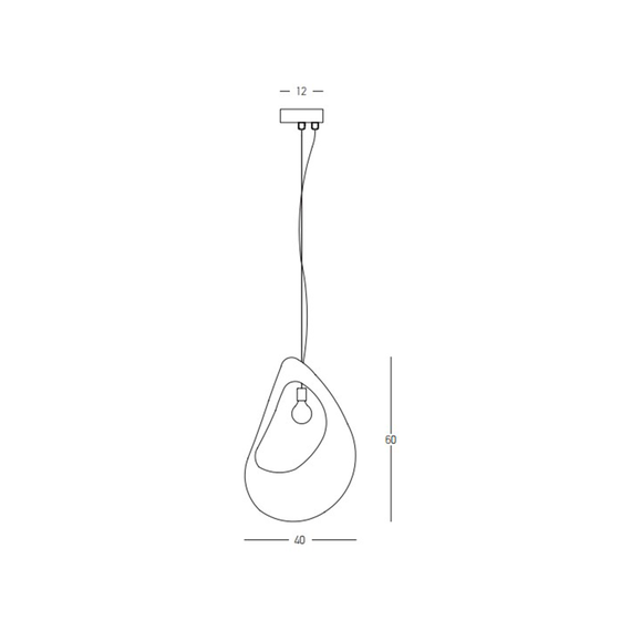 Полилей Zambelis 23163 PENDANT LAMP 1xE27 MAX 15W FIBERGLASS | Osvetlenieto.bg