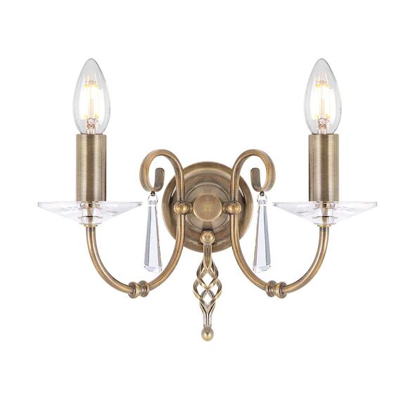 Аплик Aegean 2xE14 Aged Brass Elstead Lighting AG2-AGED-BRASS | Osvetlenieto.bg