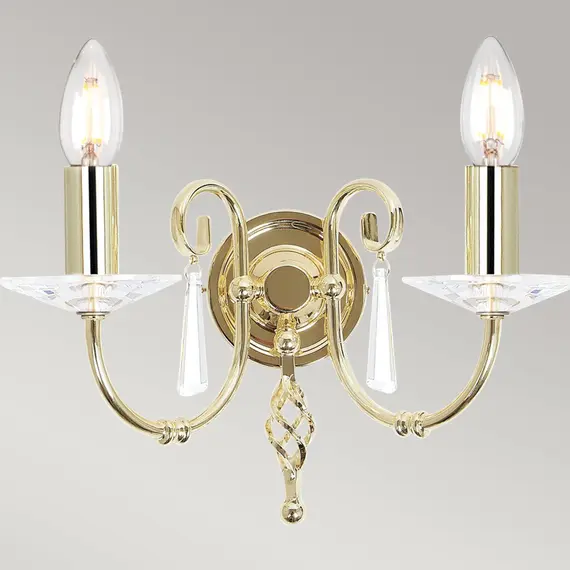 Аплик Aegean 2xE14 Polished Brass Elstead Lighting AG2-POL-BRASS | Osvetlenieto.bg