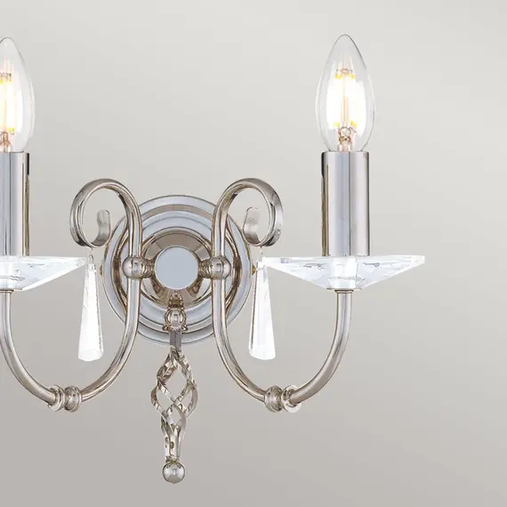 Аплик Aegean 2xE14 Polished Nickel Elstead Lighting AG2-POL-NICKEL | Osvetlenieto.bg