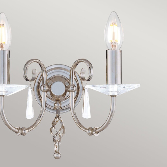 Аплик Aegean 2xE14 Polished Nickel Elstead Lighting AG2-POL-NICKEL | Osvetlenieto.bg