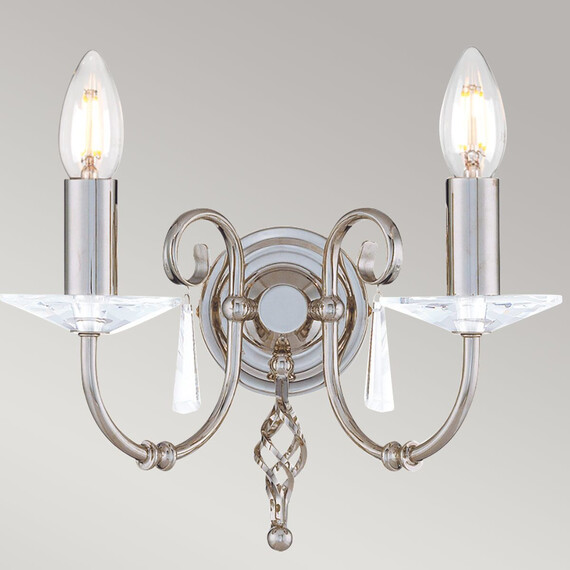 Аплик Aegean 2xE14 Polished Nickel Elstead Lighting AG2-POL-NICKEL | Osvetlenieto.bg