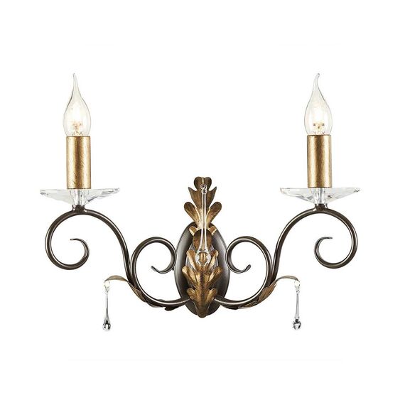 Аплик Amarilli 2xE14 Bronze Gold Patina Elstead Lighting AML2-BRONZE | Osvetlenieto.bg
