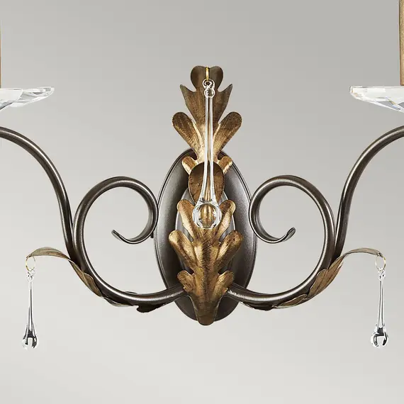 Аплик Amarilli 2xE14 Bronze Gold Patina Elstead Lighting AML2-BRONZE | Osvetlenieto.bg