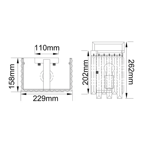 Аплик Aries 1xE27 Polished Nickel Elstead Lighting ARIES1 | Osvetlenieto.bg
