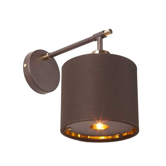 Аплик Balance 1xE27 Brown Polished Brass Elstead Lighting BALANCE1-BRPB | Osvetlenieto.bg