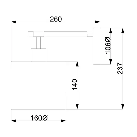 Аплик Balance 1xE27 White Polished Nickel Elstead Lighting BALANCE1-WPN | Osvetlenieto.bg