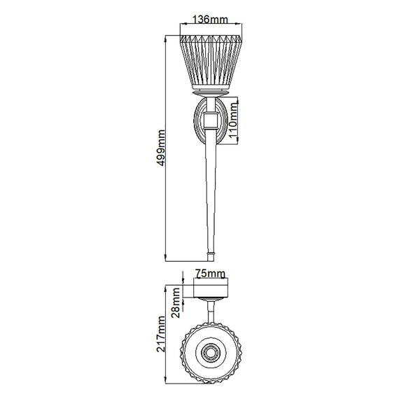 Аплик за баня Agatha 2 Light Polished Chrome Elstead Lighting BATH-AGATHA-PC | Osvetlenieto.bg