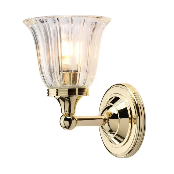 Аплик за баня Austen 1xG9 Polished Brass Elstead Lighting BATH-AUSTEN1-PB | Osvetlenieto.bg