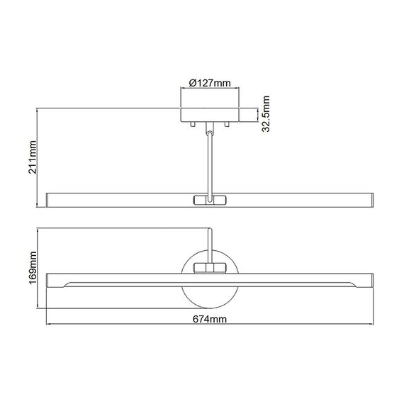 Аплик за картина Alton Large LED Black Elstead Lighting ALTON-PL-L-BLK | Osvetlenieto.bg