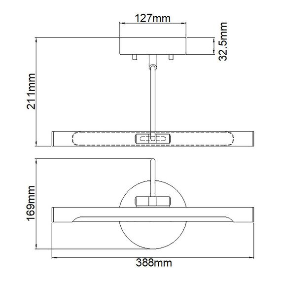 Аплик за картина Alton Small LED White Elstead Lighting ALTON-PL-S-WHT | Osvetlenieto.bg