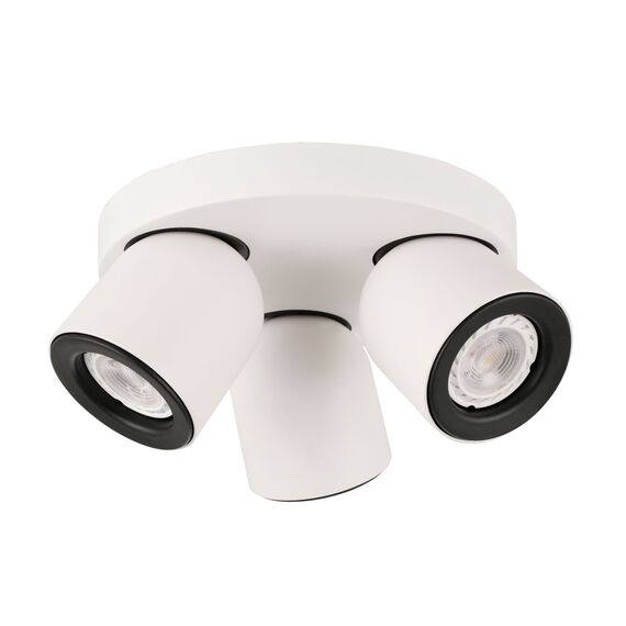 Бял троен спот Nuora SPL-2855-3C-WH 3xGU10 Italux | Osvetlenieto.bg