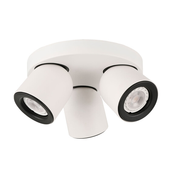 Бял троен спот Nuora SPL-2855-3C-WH 3xGU10 Italux | Osvetlenieto.bg