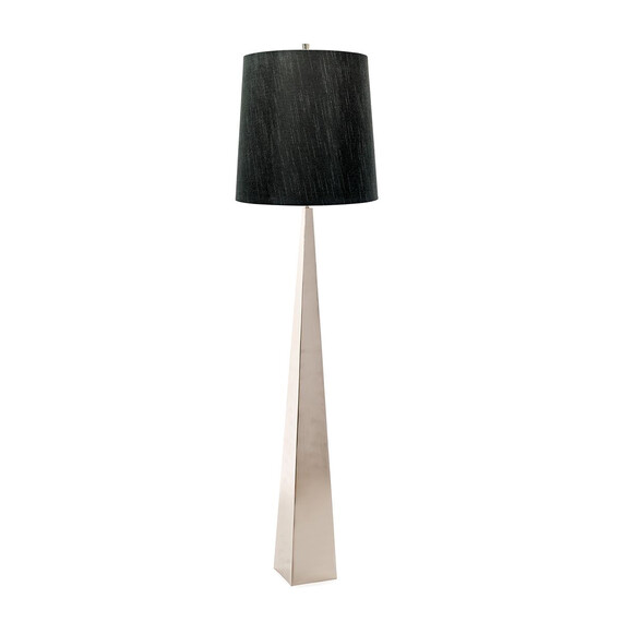 Лампион Ascent 1xE27 Polished Nickel Elstead Lighting ASCENT-FL-PN-BK | Osvetlenieto.bg