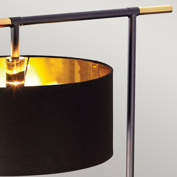 Лампион Balance 1xE27 Black Polished Brass Elstead Lighting BALANCE-FL-BKPB | Osvetlenieto.bg
