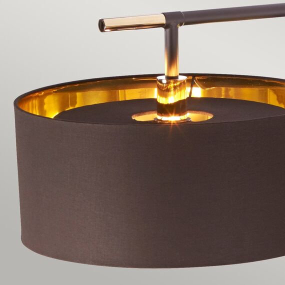 Лампион Balance 1xE27 Brown Polished Brass Elstead Lighting BALANCE-FL-BRPB | Osvetlenieto.bg