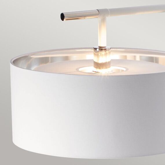 Лампион Balance 1xE27 White Polished Nickel Elstead Lighting BALANCE-FL-WPN | Osvetlenieto.bg