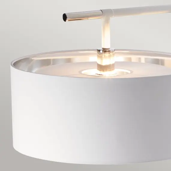 Лампион Balance 1xE27 White Polished Nickel Elstead Lighting BALANCE-FL-WPN | Osvetlenieto.bg